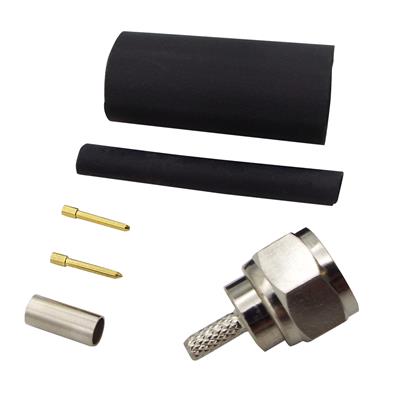 F-connector krimp coax