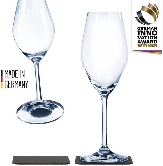 Gallery image for Magnetische kristallen champagne glazen