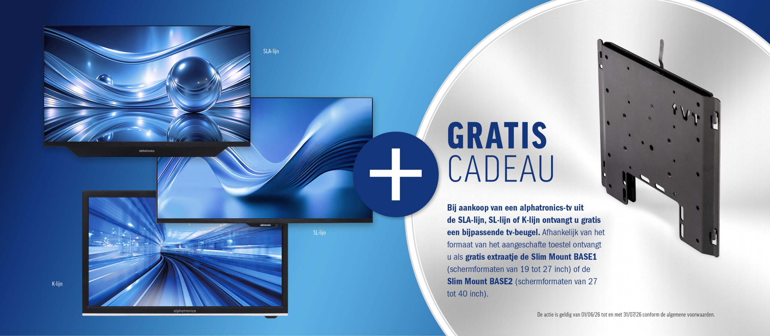 Gallery image for Alphatronics K-line SMART 19-22-24″  tijdelijke actie gratis bijpassende tv beugel
